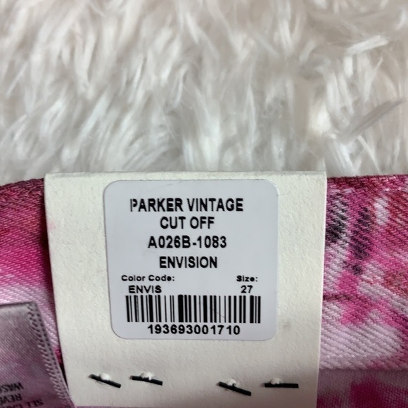 Agolde Parker Vintage tie dye cut off short Size 27 - Picture 10 of 10